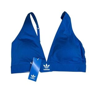 🌻NEW w/tags Adidas Originals Comfort Flex Cotton Triangle Bra Bluebird Size L